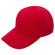 © Touchr - Red baseball cap mockup, Cutout.