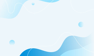 Wall Mural - Simple blue curve background for business. Applicable for Presentation, Covers, Placards, Posters and Banner