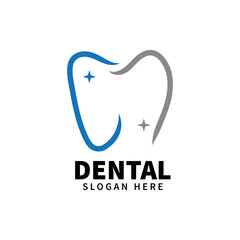 Wall Mural - Dental logo design template icon vector inspiration