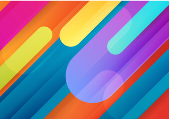 Abstract background with colourful geometric shapes. Digital future technology concept. vector illustration.