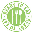 Meal ready to eat vector icon. Poster, card, banner, t-shirt design element.