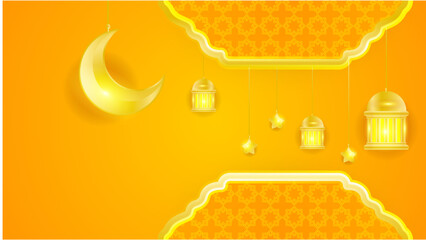 Wall Mural - Islamic ramadan background with Arabic ornament pattern and luxury mandala lantern decorative. Designed for islam greeting card, eid template, hajj, invitation, celebration, premium frame, and mosque