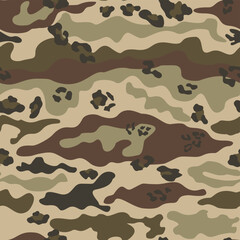 
Abstract camouflage seamless pattern with leopard spots vector texture, trendy street design.