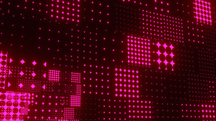 Abstract grunge grid dot background pattern. shine, purple dot