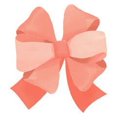Wall Mural - Watercolor Ribbon, Hand painted decoration clipart.