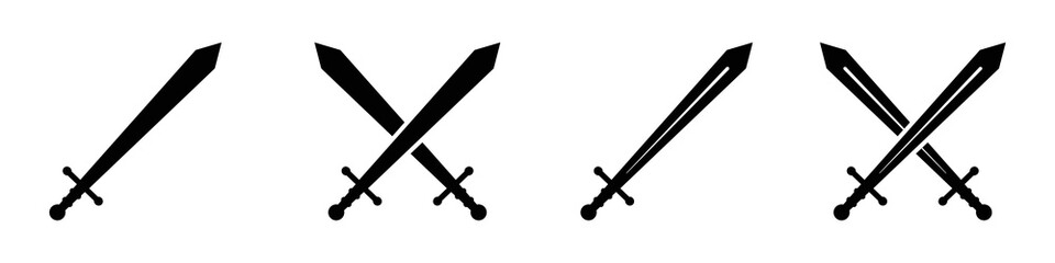 Sword set icon, vector illustration