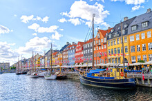 Nyhavn Copenhagen Canal Houses And Ships, Denmark Europe