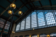 European Town Of Lille Train Station Lamps And Window