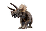 triceratops dinosaur on transparent background PNG 3d rendering