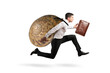 © alphaspirit - Businessman like a slow snail runs fast