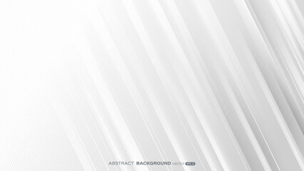 Wall Mural - Abstract background with light and dynamic minimal white and gray lines