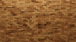 © RocknRoller Studios - 3D Tiles arranged to create a Timber wall. Rectangular, Wood Background formed from Natural blocks. 3D Render
