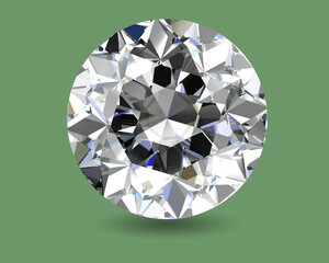 Wall Mural - diamond on background (high resolution 3D image) 3d render