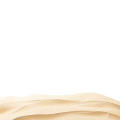 sand dunes on the beach 3d illustration