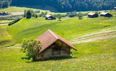 switzerland rural scene landscape