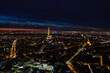 Paris's skyline  at night 