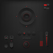 © sawaddee3002 - Modern button control on dark background