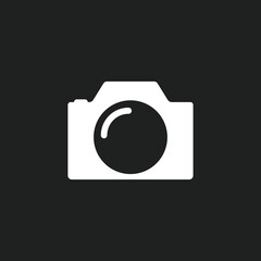 Flat camera photography icon vector