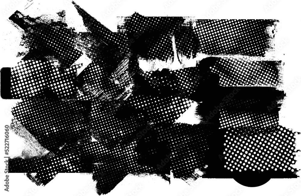 Glitch distorted geometric shape . Noise destroyed logo . Trendy defect ...