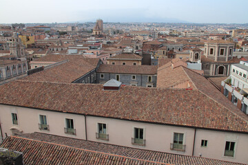 Wall Mural - ancient houses in catania in sicily (italy) 