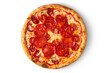 © Ukrainian Food Photo - Pizza with cheese, ketchup, pepperoni and sausages
