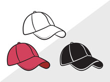 Baseball Hat Clipart SVG | Baseball Cap Svg | Cap Svg | Softball Cap Svg | Baseball Hat Clipart