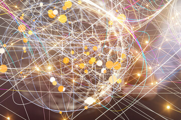 conference Digital Network and data concept 3d