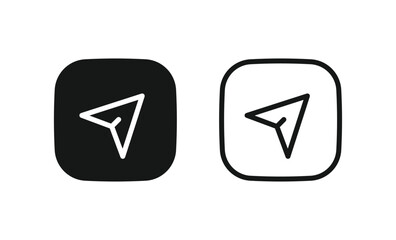 Leinwandbilder - send message icon, arrow share icon - message sent icon button, direct message sign