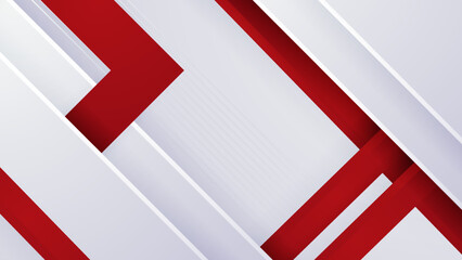 Wall Mural - Red and white abstract background