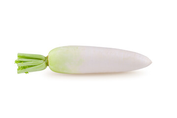 Wall Mural - Daikon radishes isolated on a white background