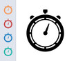 © artnazu - stopwatch icon in different style vector illustration. two colored and black stopwatch vector icons designed in filled, outline, line and stroke style can be used for web, mobile, ui .