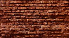 Brick Wall, In The Photo Is An Old Brick Wall Close-up