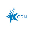 CDN Letter logo white background .CDN Business finance logo design vector image in illustrator .CDN letter logo design for entrepreneur and business.
