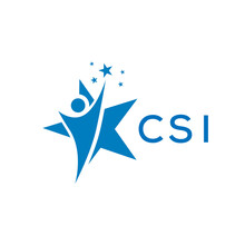 CSI Letter Logo White Background .CSI Business Finance Logo Design Vector Image In Illustrator .CSI Letter Logo Design For Entrepreneur And Business.
