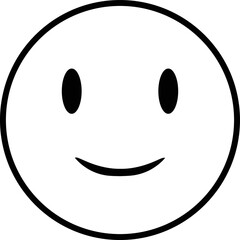 Smile icon vector. Face emoticon sign . Happy face symbol