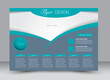 © Natalie Adams - Flyer, brochure, billboard, magazine cover template design landscape orientation for education, presentation, website. Green and grey color. Editable vector illustration.