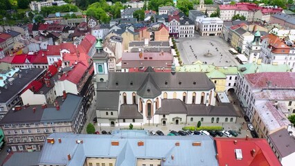 Sticker - Church of St Mary Magdalene in historic part of Cieszyn, Poland, 4k