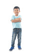 © khwanchai - portrait of young Asian boy kid isolated on white background