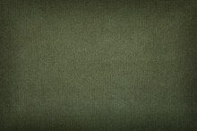 Olive Green Army Background Texture With Vignette