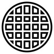 Waffle food bakery - outline icon