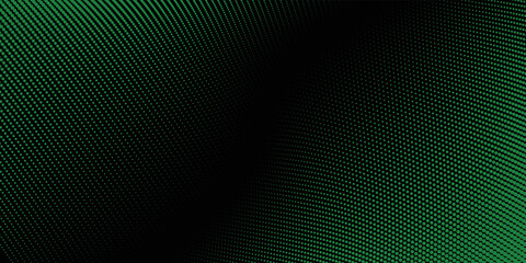 Abstract black background and green dot 