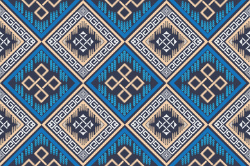 Naklejka na meble Geometric Ethnic pattern seamless design for background or wallpaper.