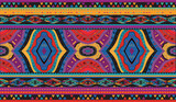 Fototapeta Uliczki - seamless ethnic pattern design.Geometric ethnic oriental ikat pattern traditional Design.ethnic oriental pattern,fabric,embroidery.Mexican pattern.merican pattern.latin african.indian fabric.Mexican
