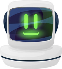 Aufkleber - Virtual chatter chatbot online support bot character