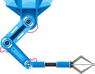 Leinwandbilder - Robot arm hand, automated industry robotic machine