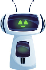 Aufkleber - Chatbot virtual AI service support robot chat bot