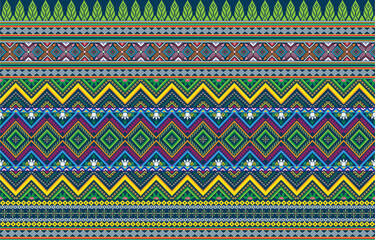 Colorful ornamental background. Seamless pattern design texture.