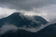 clouds over the peaks of Kominiarski - Polish Tatra Mountains