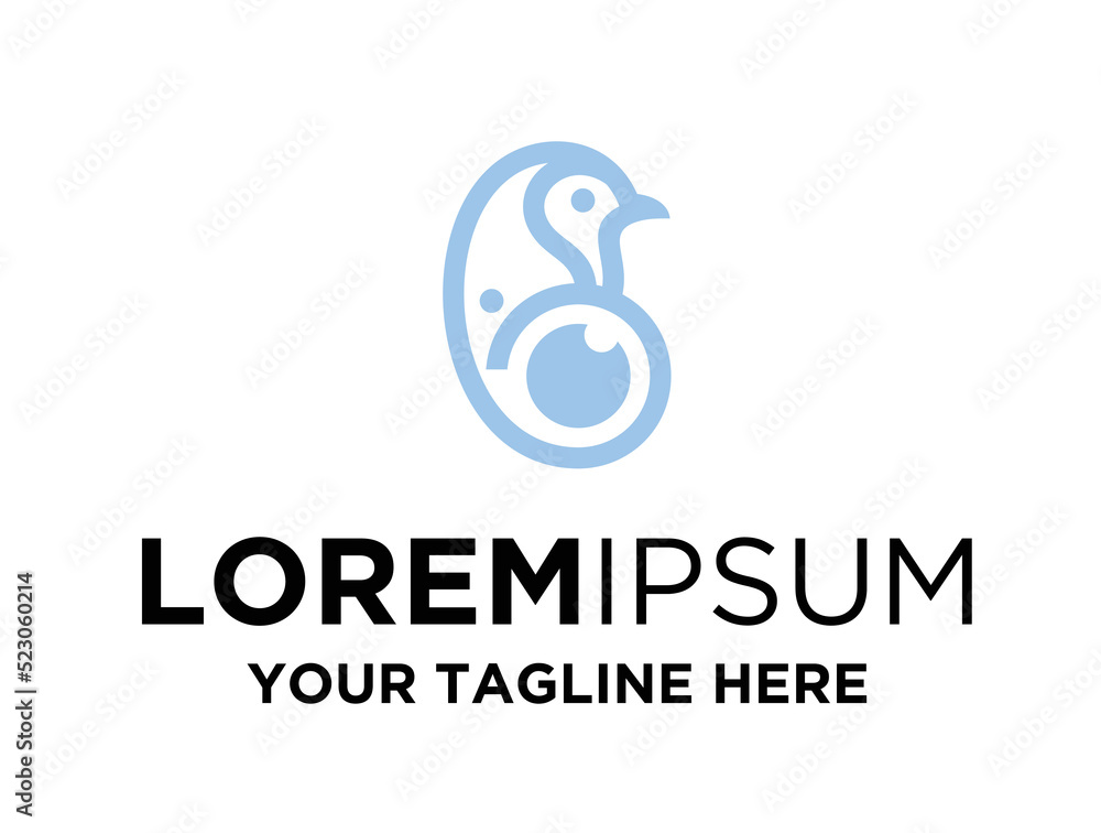 Robin Blue Vector Blue robin logo template, bird logo design, robin logo vector art for ...