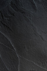 Wall Mural - Dark grey black slate background or texture.